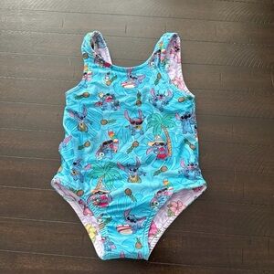 Posh Peanut 2T Reversible Aloha Stitch Swimsuit